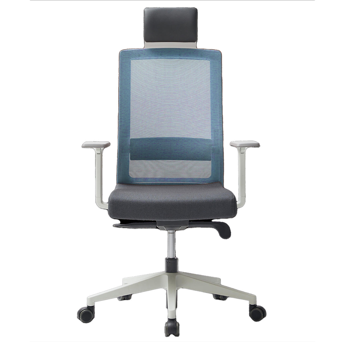 Duoflex Square Ergonomic Office Chair, White Frame