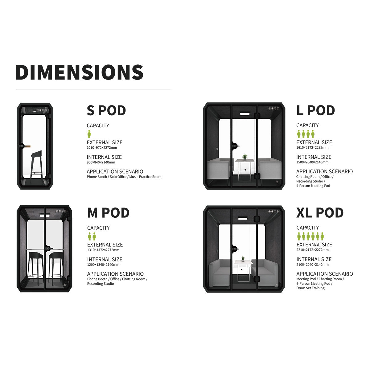 Acoustic Meeting Pod (6 to 8 pax)