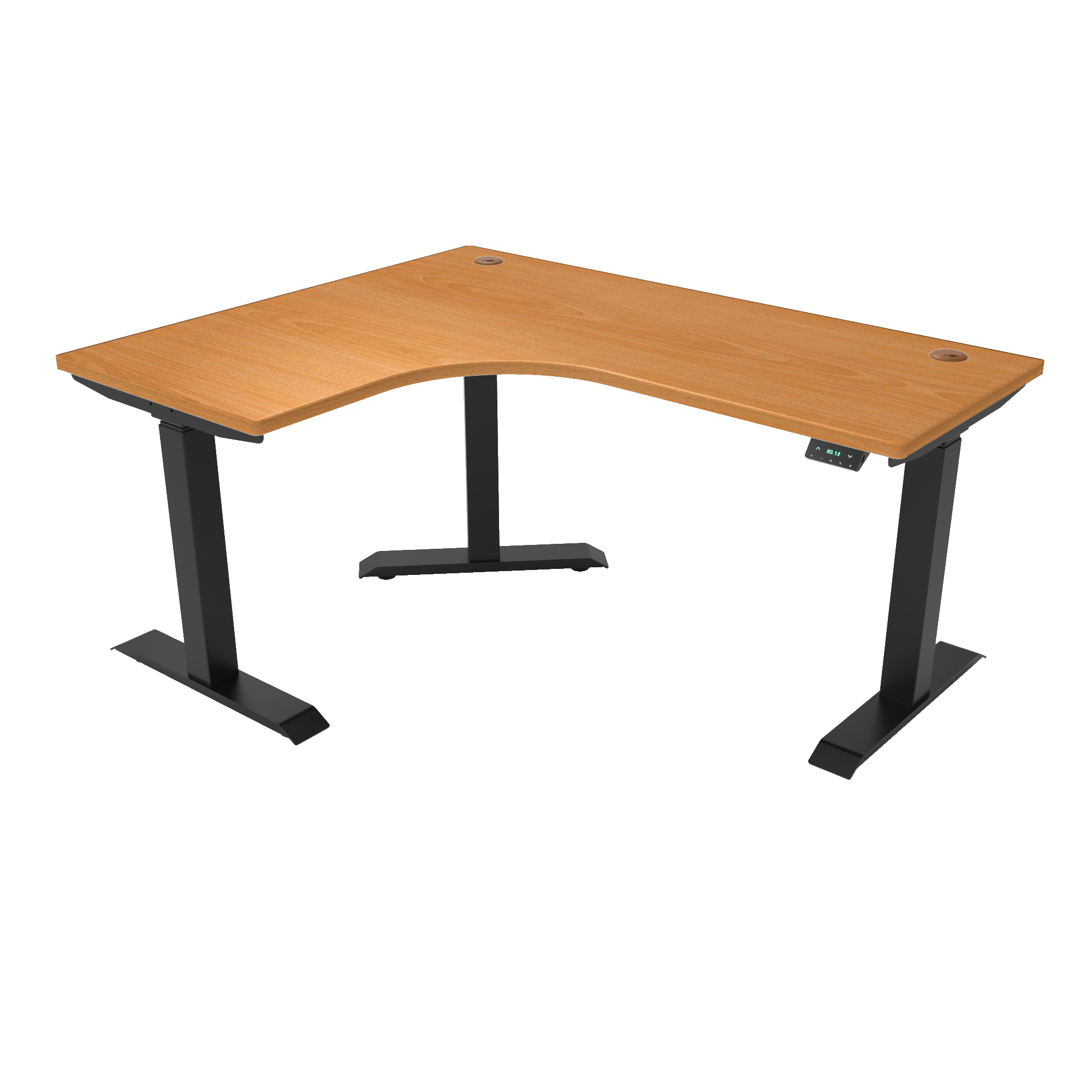 L-Shaped Electric Height Adjustable Desk