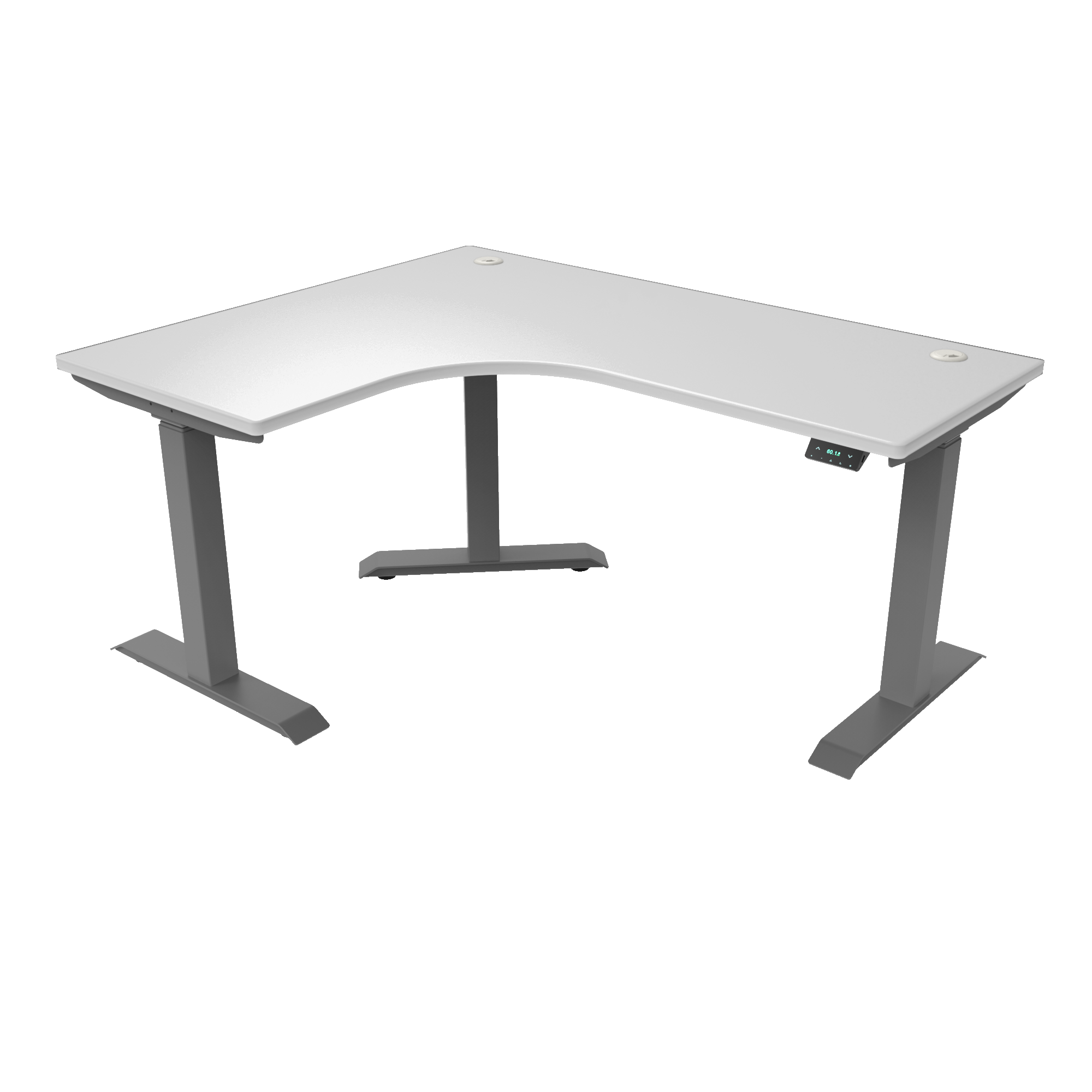 L-Shaped Electric Height Adjustable Desk