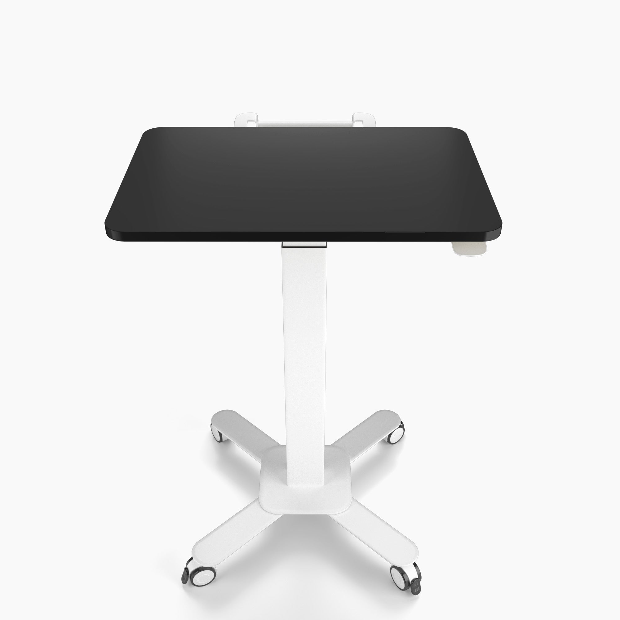 Mobile Single Pole Pneumatic Height Adjustable Desk