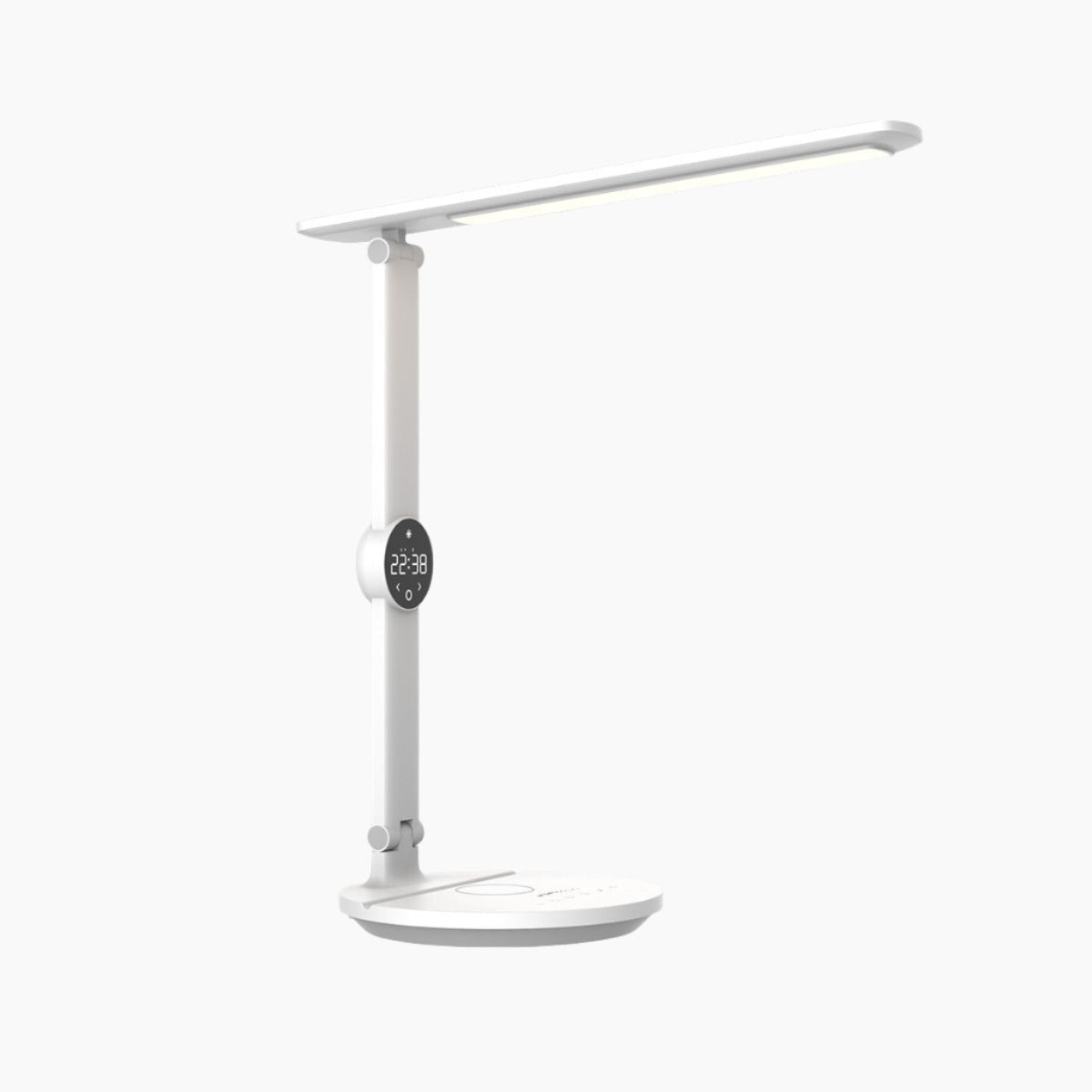 Ergo Eye Care Led Desk Lamp with Qi Charger & Digital Clock