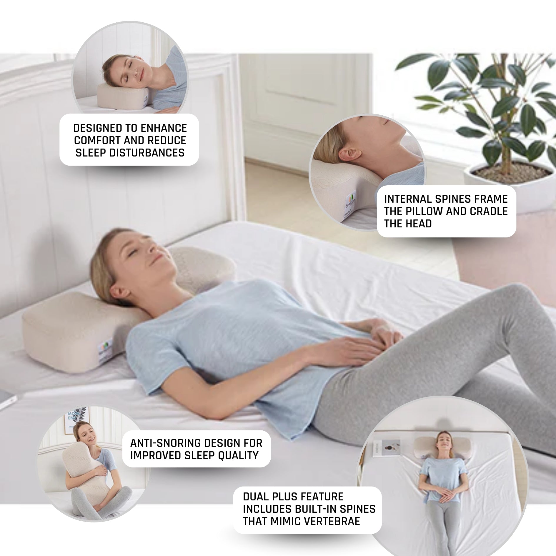 ERGOWORKS - EW-DPP03-WH - Dual Plus Perfect Sleep Pillow