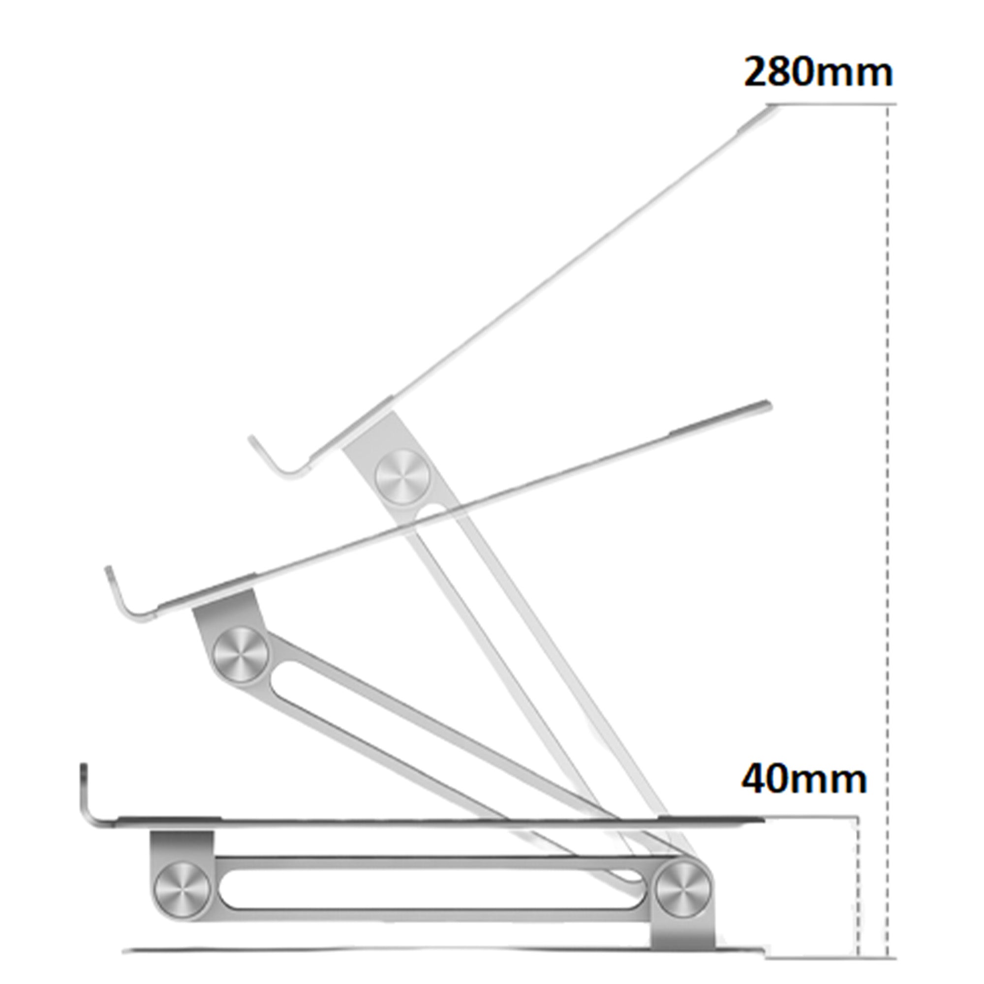 Foldable Aluminum Laptop Stand