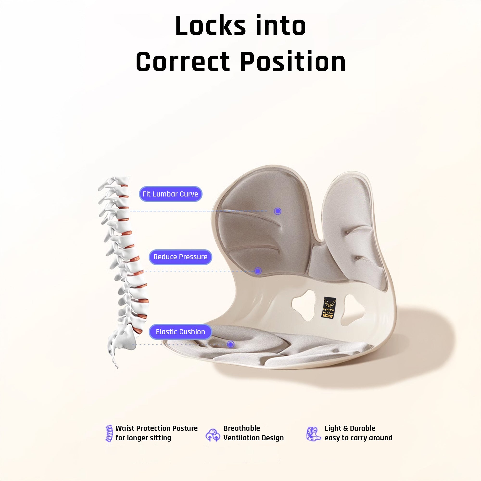 Posture Correction Angel Chair Seat Support