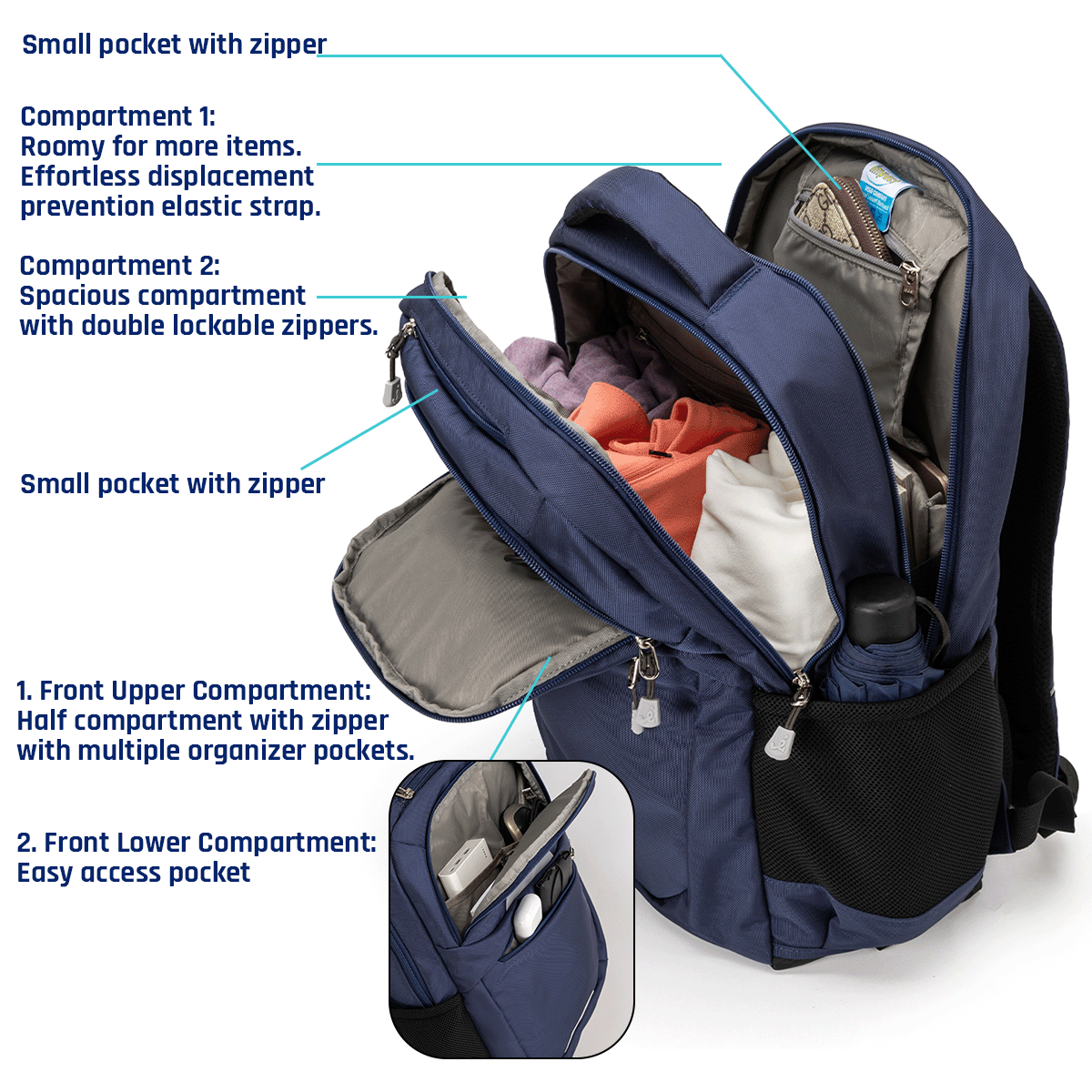 Detachable Trolley Backpack