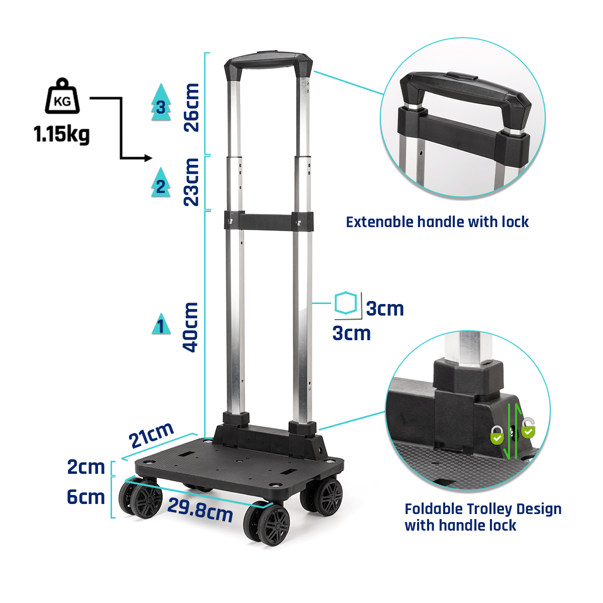 Detachable Trolley Backpack