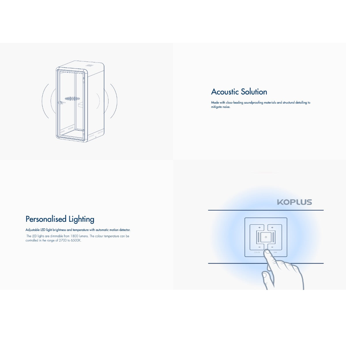 KOLO SOLO Single Pod With Stool & UV-C Lamp