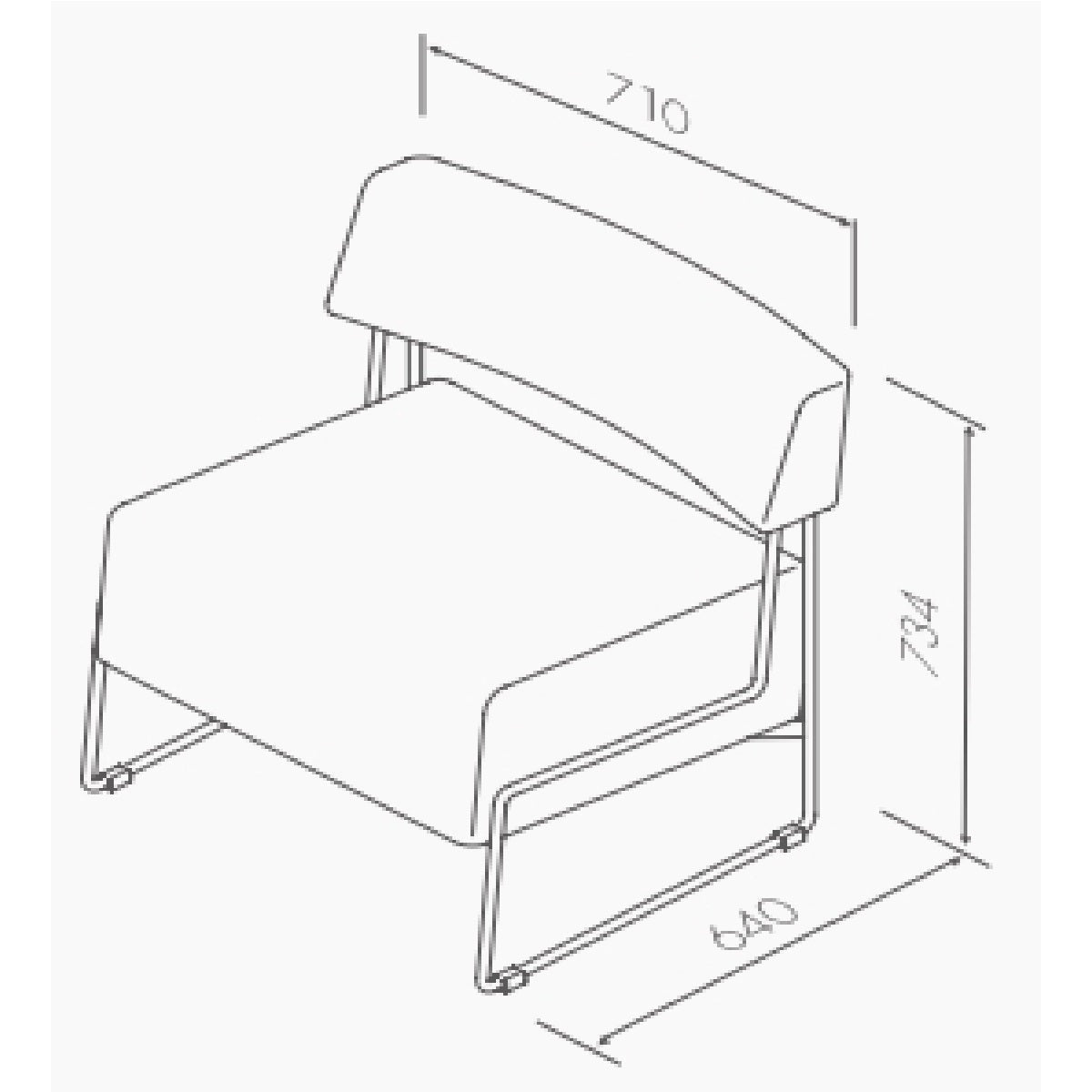 Acoustic Phone Booth Single Pod With Sofa (MILLI-SIT)