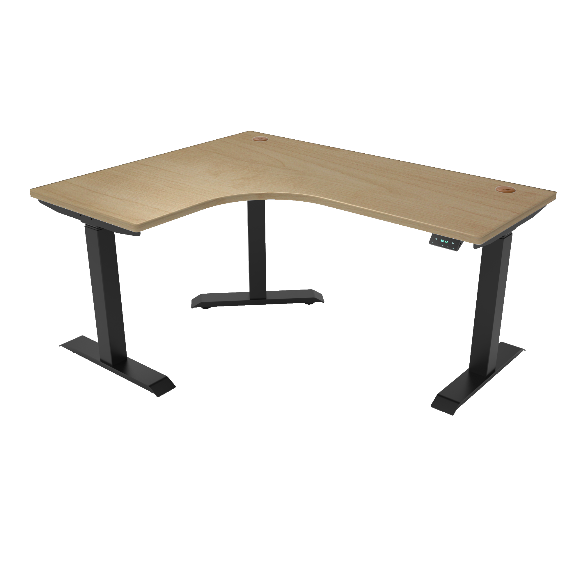 L-Shaped Electric Height Adjustable Desk