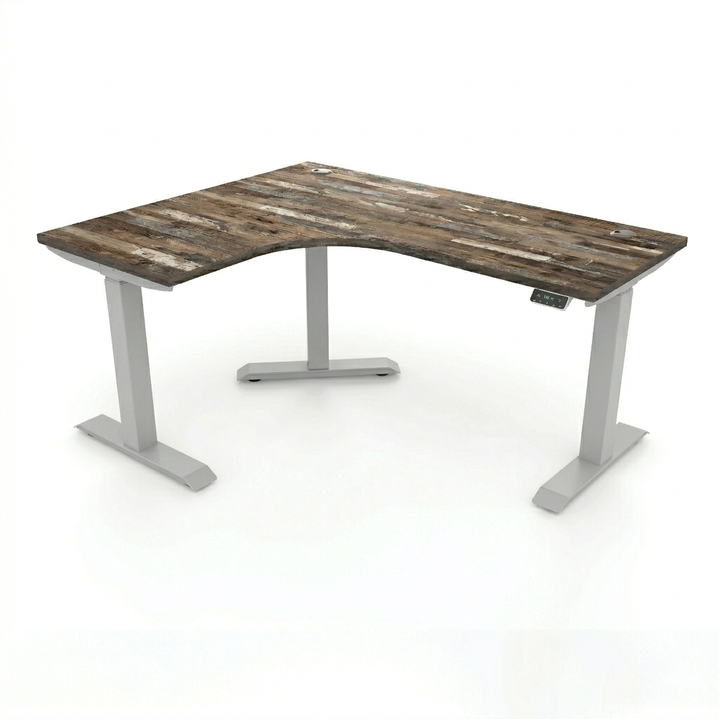 [Customizable] L-Shaped Electric Height Adjustable Desk, Premium Table Top
