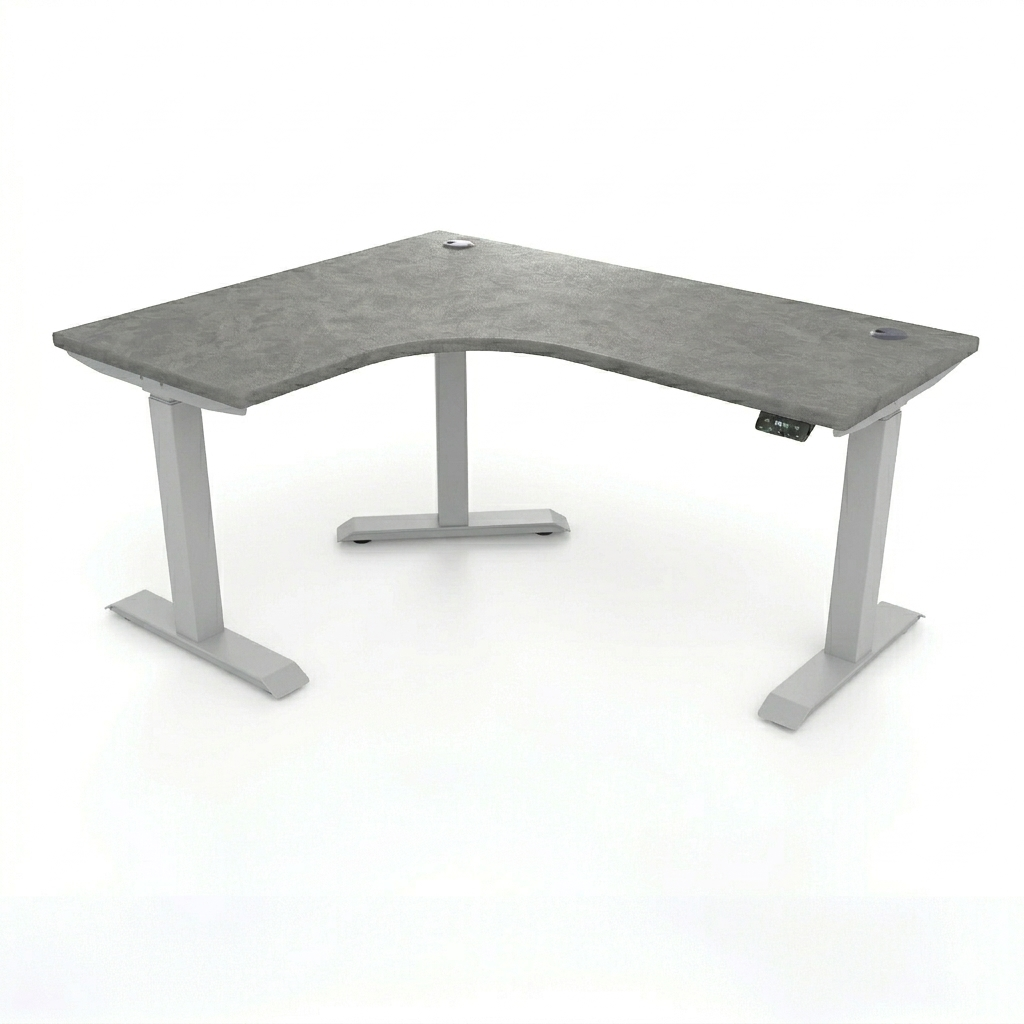 [Customizable] L-Shaped Electric Height Adjustable Desk, Premium Table Top
