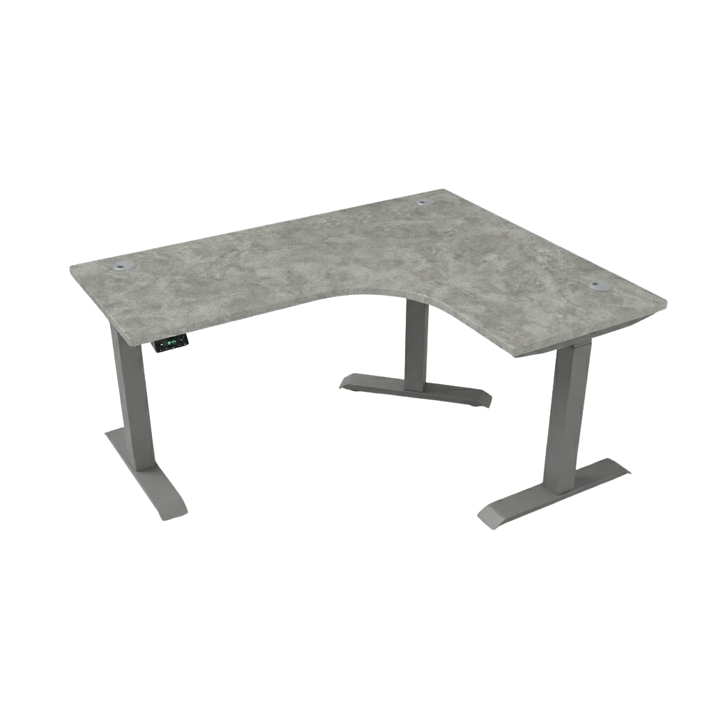 [Customizable] L-Shaped Electric Height Adjustable Desk, Premium Table Top