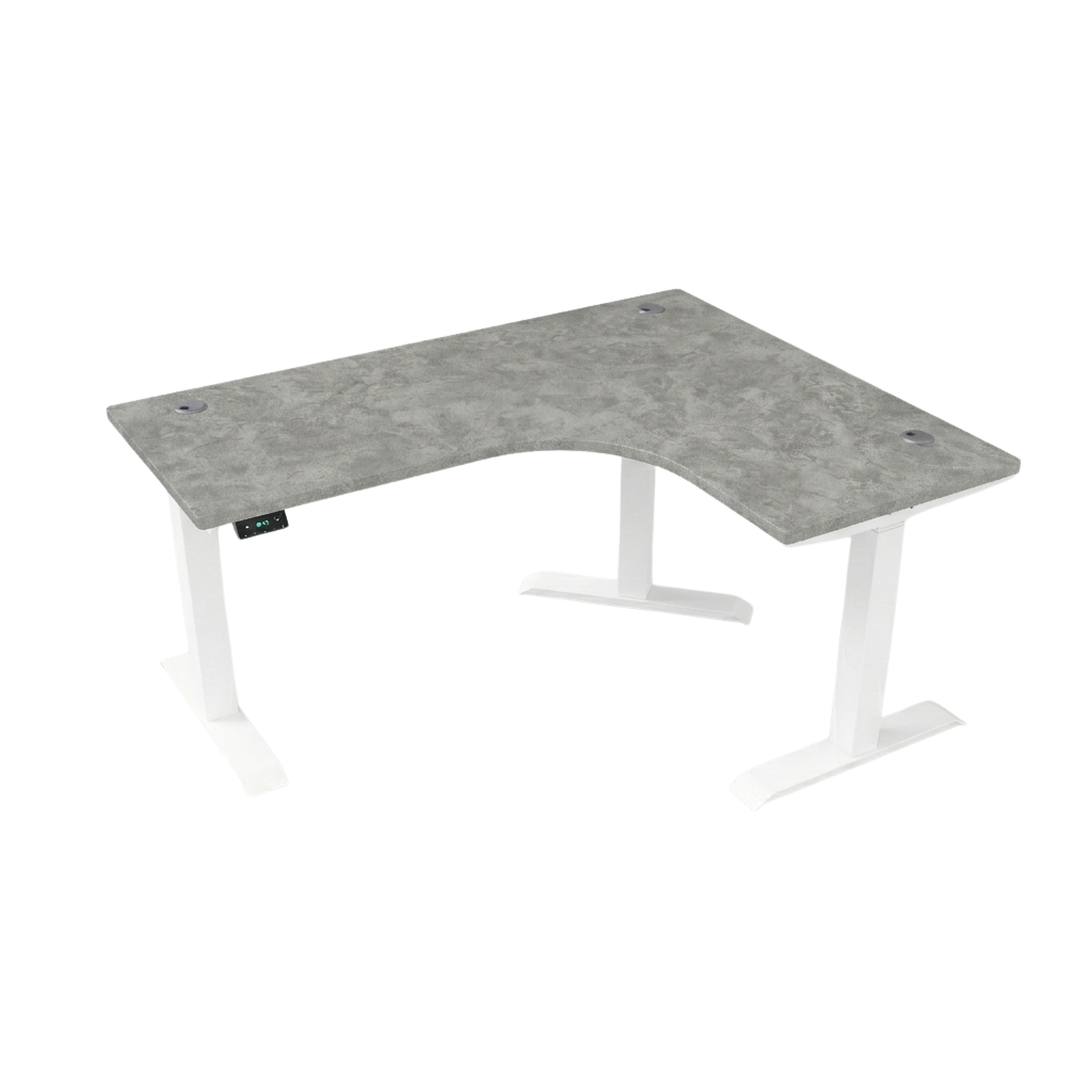 [Customizable] L-Shaped Electric Height Adjustable Desk, Premium Table Top