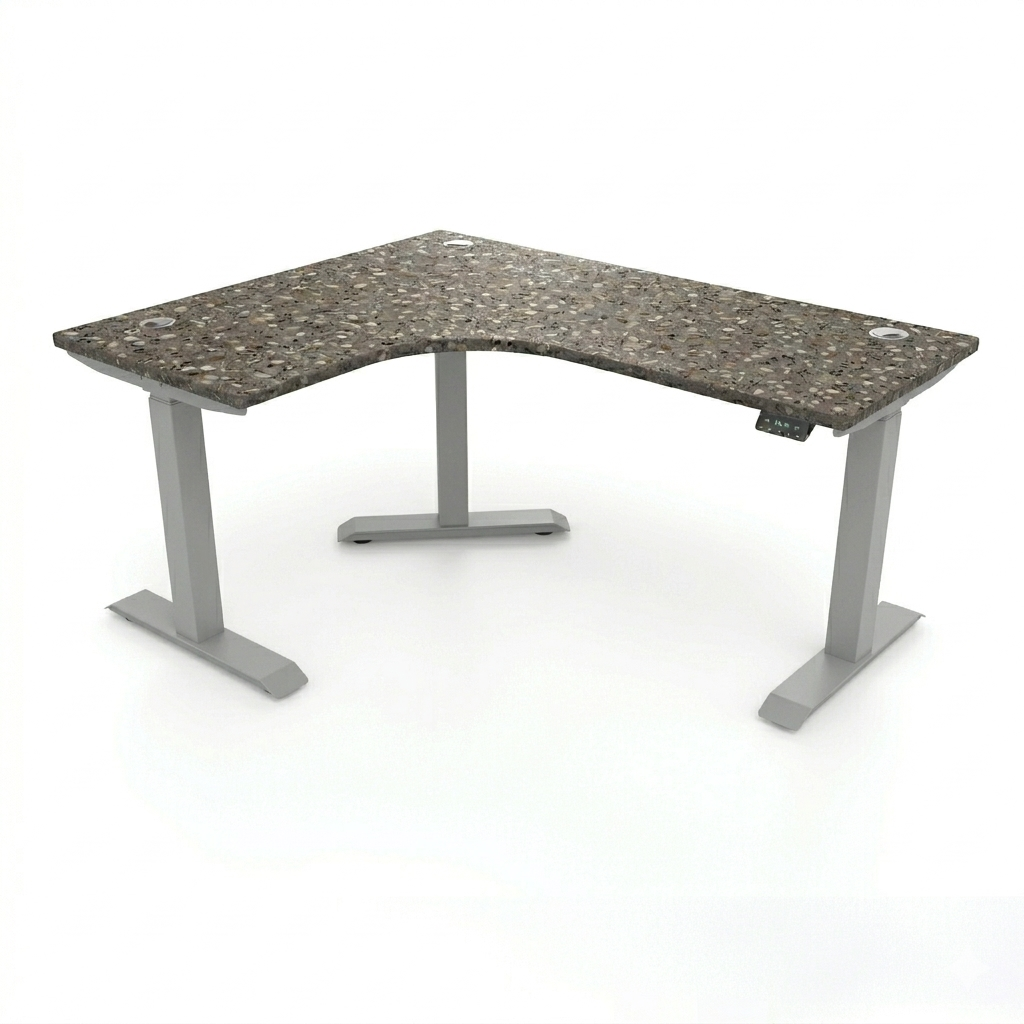 [Customizable] L-Shaped Electric Height Adjustable Desk, Premium Table Top
