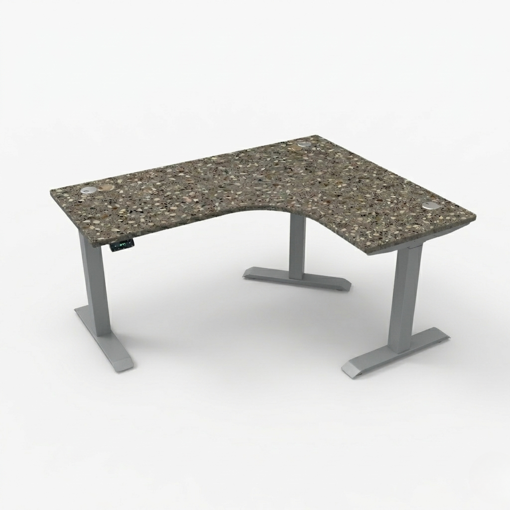 [Customizable] L-Shaped Electric Height Adjustable Desk, Premium Table Top