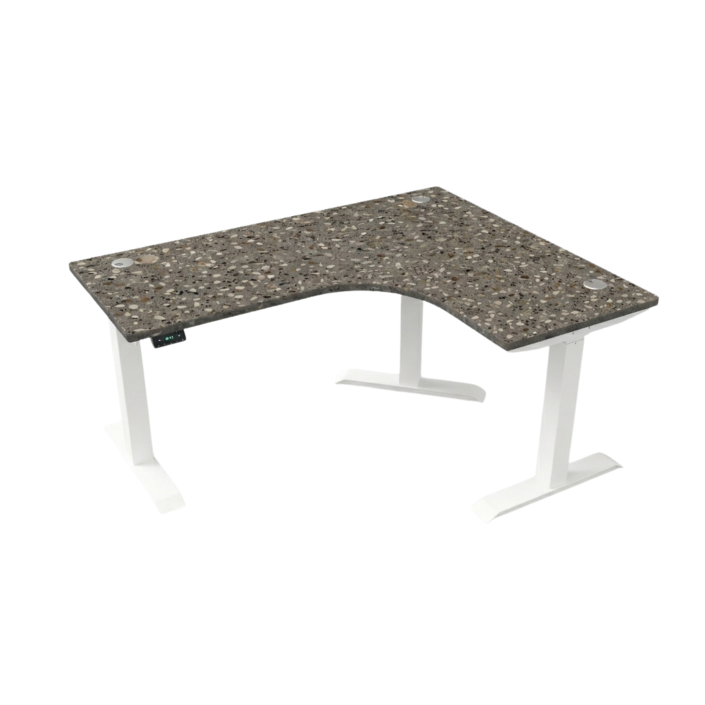 [Customizable] L-Shaped Electric Height Adjustable Desk, Premium Table Top