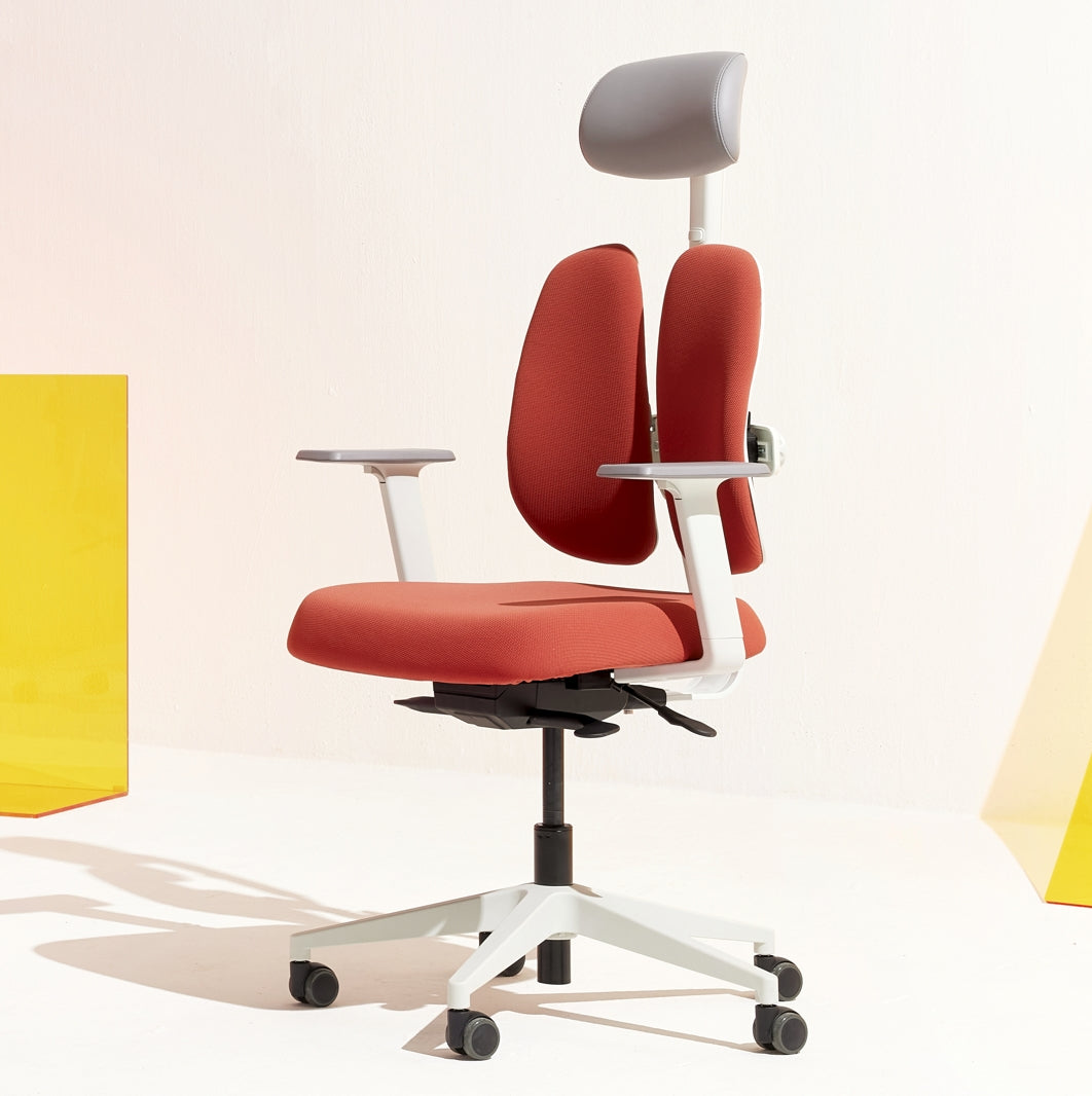 Gold Renewal Ergonomic Chair, White Frame