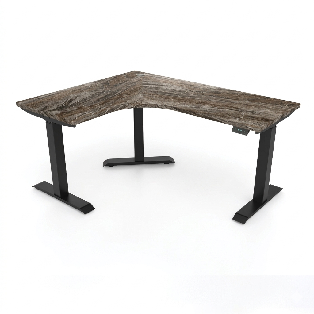 [Customizable] L-Shaped Electric Height Adjustable Desk, Premium Table Top