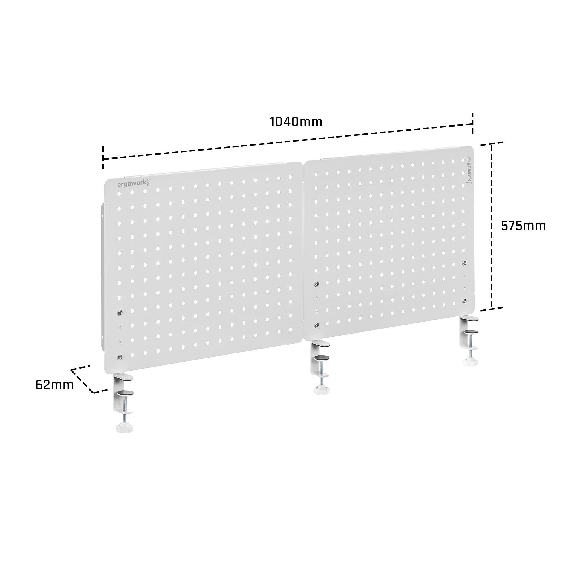 Desk Back Pegboard Organizer