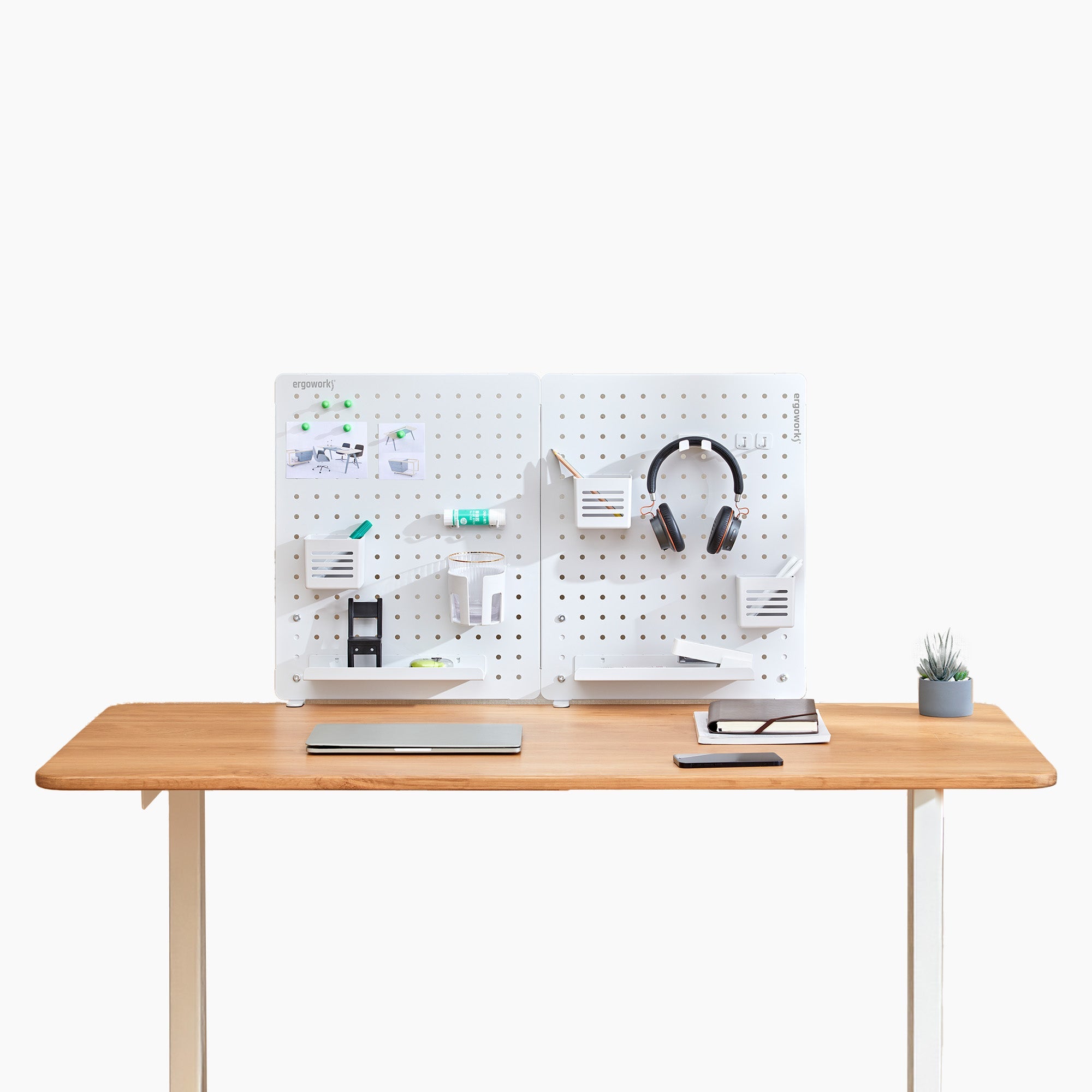 Desk Back Pegboard Organizer