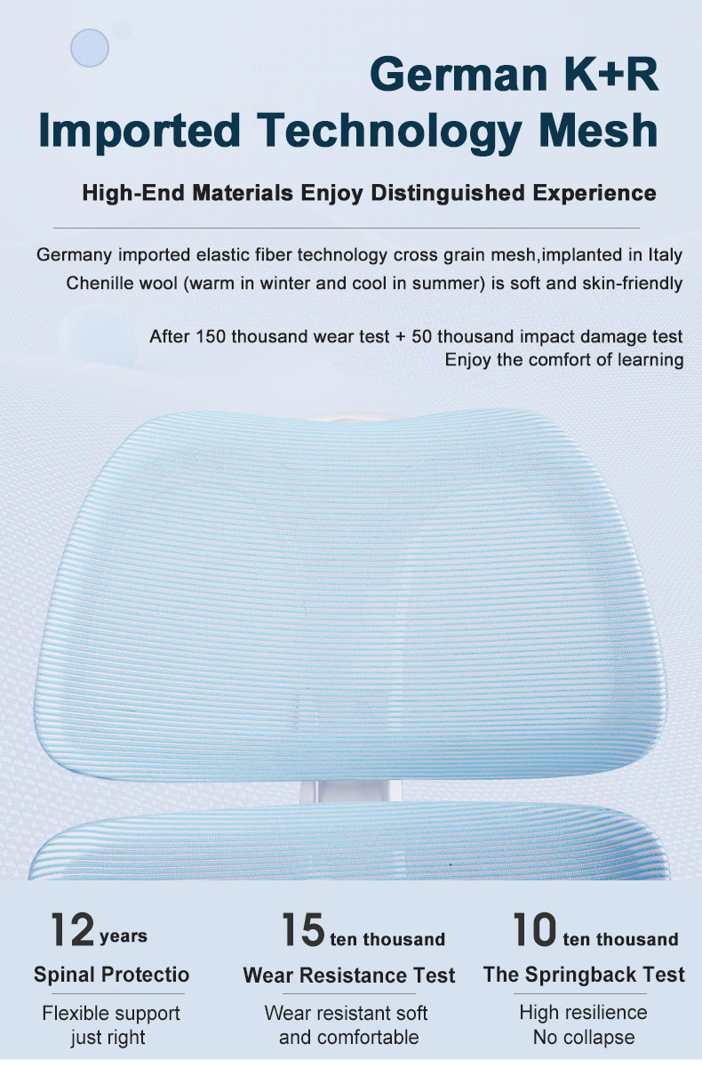 IMPACT Kids Ergonomic Chair With Arm Rest, Blue