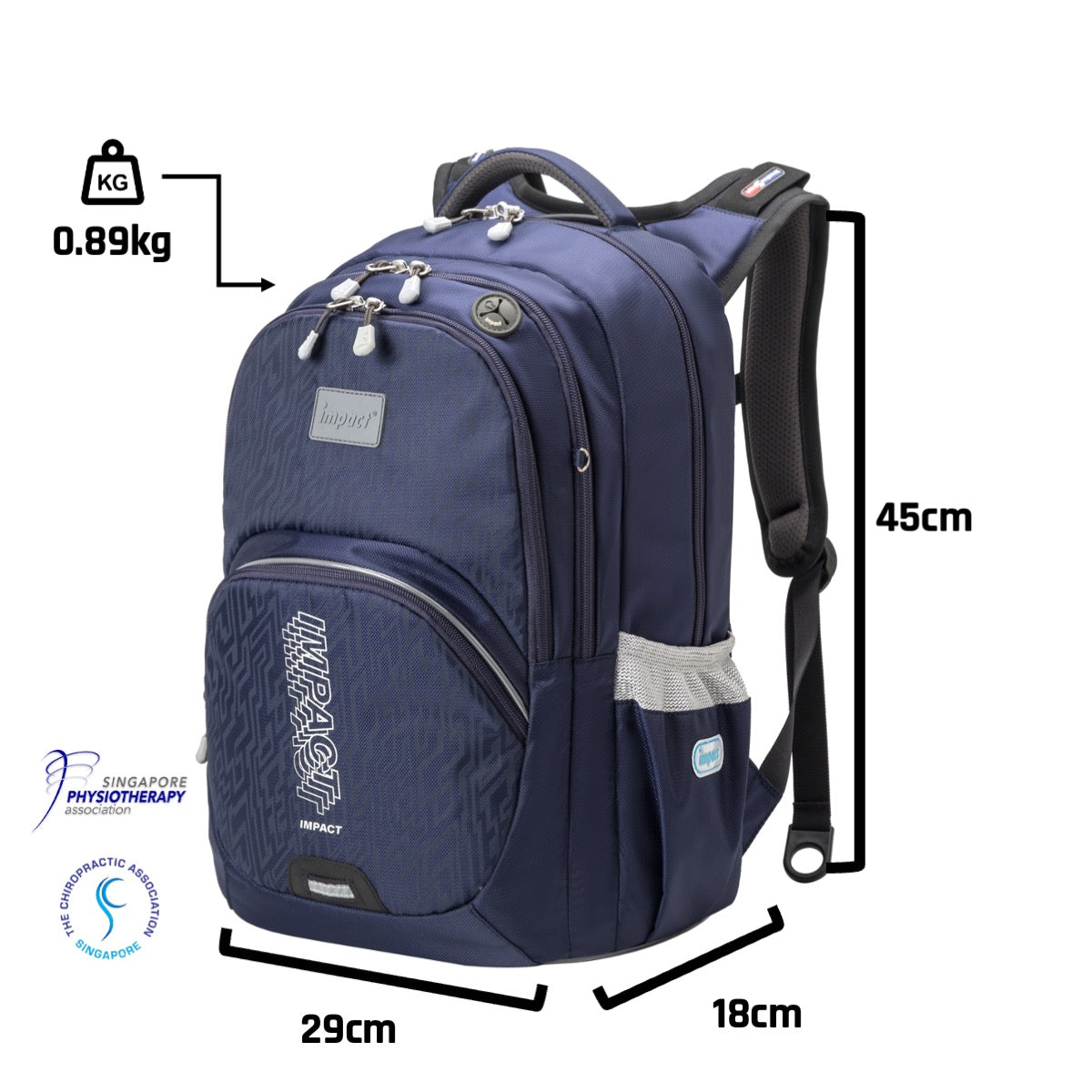 IMPACT - IM-00385 - IMPACT ERGO-COMFORT SPINAL SUPPORT BACKPACK