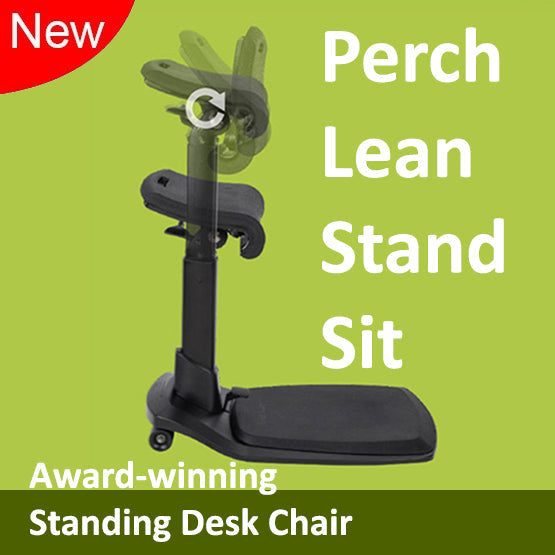 [Display Set] ERGOWORKS LRE100 LeanRite Standing Desk Chair Active Office Seat